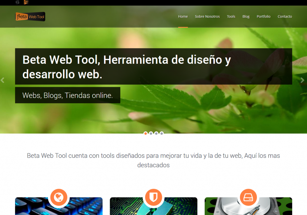 Beta Web Tool, gestor de contenidos